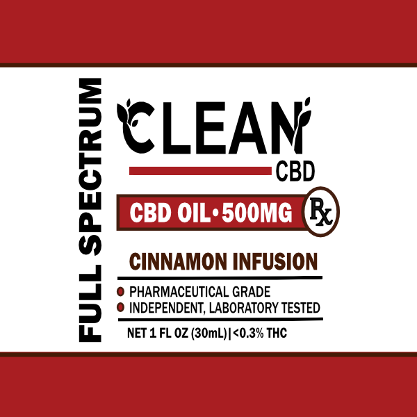 CBD Oil: Cinnamon 500mg